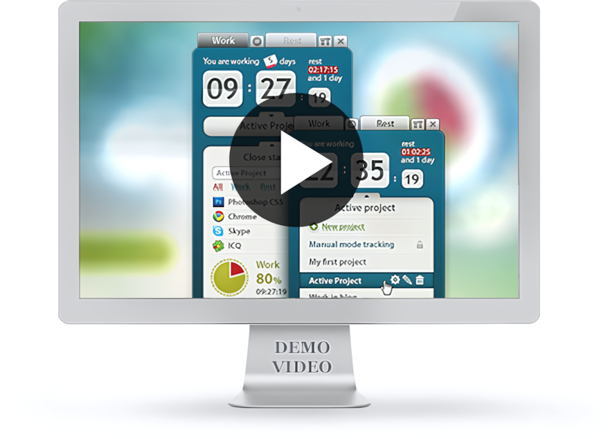 Motivate Clock tutorial video thumbnail - learn how to use time tracking features